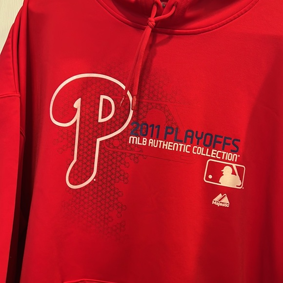 Philadelphia Phillies 2011 Playoffs hoodie hooded sweatshirt - Picture 2 of 4